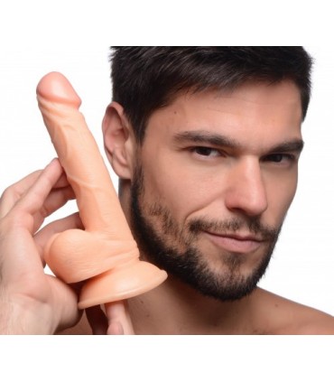 DILDO REALÍSTICO C/ TESTÍCULOS 16'5 CM FLESH