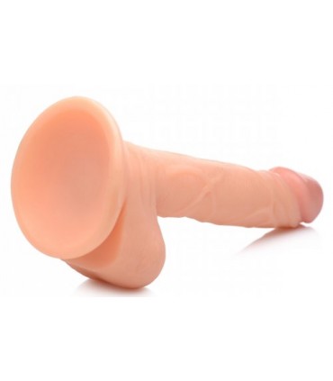 DILDO REALÍSTICO C/ TESTÍCULOS 16'5 CM FLESH