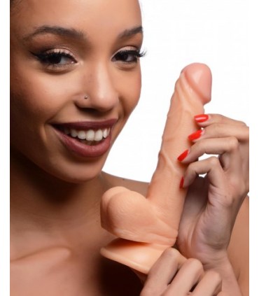 DILDO REALÍSTICO C/ TESTÍCULOS 16'5 CM FLESH