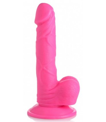 DILDO REALISTICO CON TESTICOLI 16'5 CM ROSA