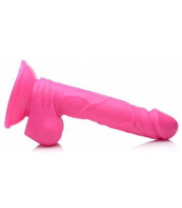 DILDO REALISTICO CON TESTICOLI 16'5 CM ROSA