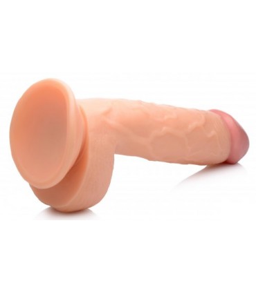 DILDO REALÍSTICO C/ TESTÍCULOS 21 CM FLESH