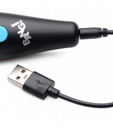 MINI BACCHETTA MASSAGGIATORE 10 FUNZIONI USB BLU