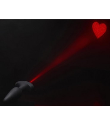 PLUG ANAL EN SILICONE AVEC CONTRÔLE LASER HEART M