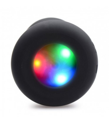 BELEUCHTENDER ANALPLUG AUS SILIKON MIT LED-LICHT S