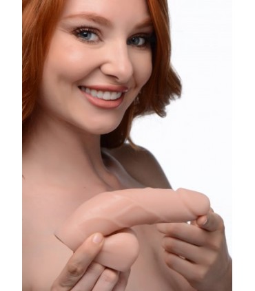 PENE CON TESTICOLI FLACIDI 12'7 CM CARNE