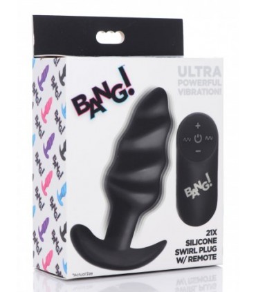 PLUG VIBRADOR SILICONA SWILL USB C/ MANDO