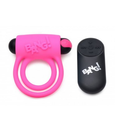ANELLO VIBRANTE IN SILICONE USB ROSA CON CONTROLLO