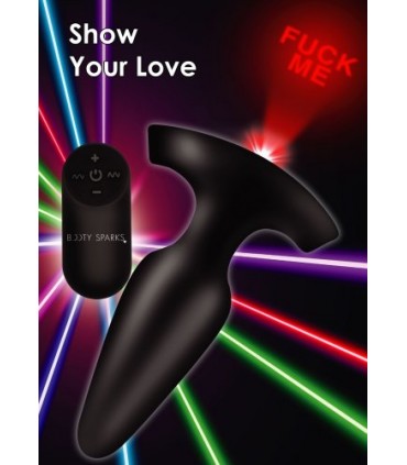 PLUG ANAL SILICONA FUCK ME CON LUZ LED M