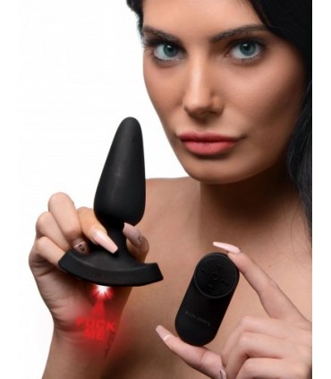 PLUG ANAL EN SILICONE AVEC CONTRÔLE LASER FUCK ME S