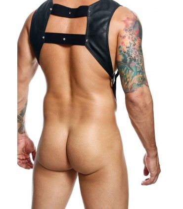 HARNAIS DE POITRINE ÉLASTIQUE DNGEON AVEC ANNEAU EN T SIMPLE