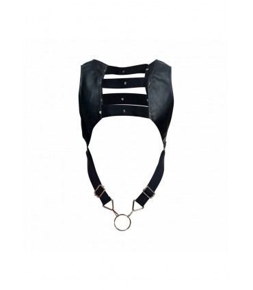 HARNAIS DE POITRINE ÉLASTIQUE DNGEON AVEC ANNEAU EN T SIMPLE