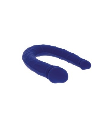 PENE DOBLE SILICONA 30 CM AZUL