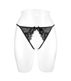 TANGA NEGRO ABIERTO SANDRA TALLA ÚNICA