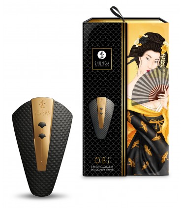 SHUNGA OBI USB-VIBRATOR-MASSAGER SCHWARZ
