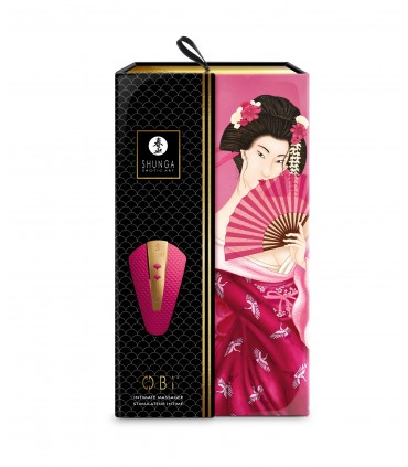 SHUNGA VIBRADOR MASAJEADOR OBI USB FRAMBUESA