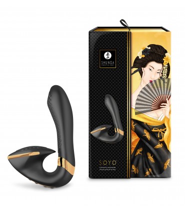 SHUNGA VIBRADOR MASAJEADOR SOYO USB NEGRO