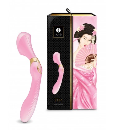 SHUNGA VIBRADOR MASAJEADOR ZOA USB ROSA