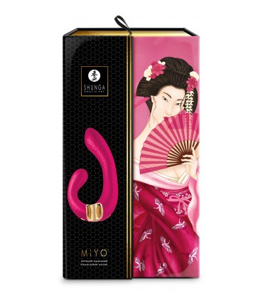 MASSEUR VIBRATEUR USB SHUNGA MIYO À LA FRAMBOISE