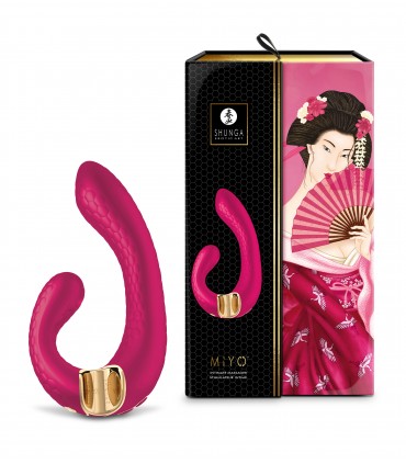 MASSEUR VIBRATEUR USB SHUNGA MIYO À LA FRAMBOISE