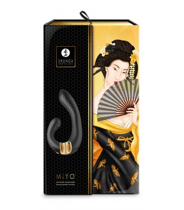SHUNGA MIYO USB VIBRATOR MASSAGER BLACK