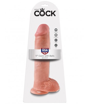 KING COCK PENE REALÍSTICO 11" (28 CM)