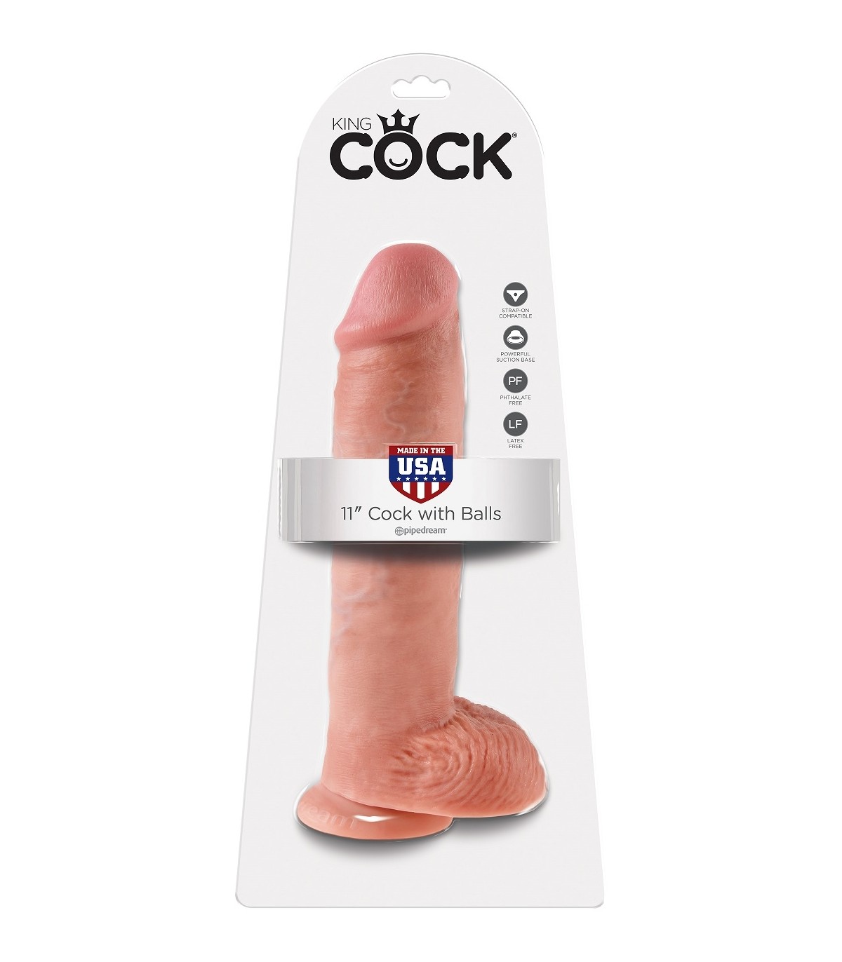 KING COCK PENE REALÍSTICO 11" (28 CM)