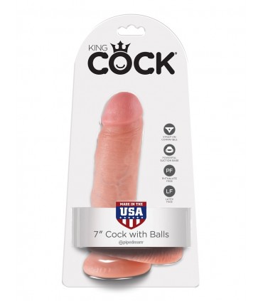 KING COCK PENE REALÍSTICO 7" (18 CM)