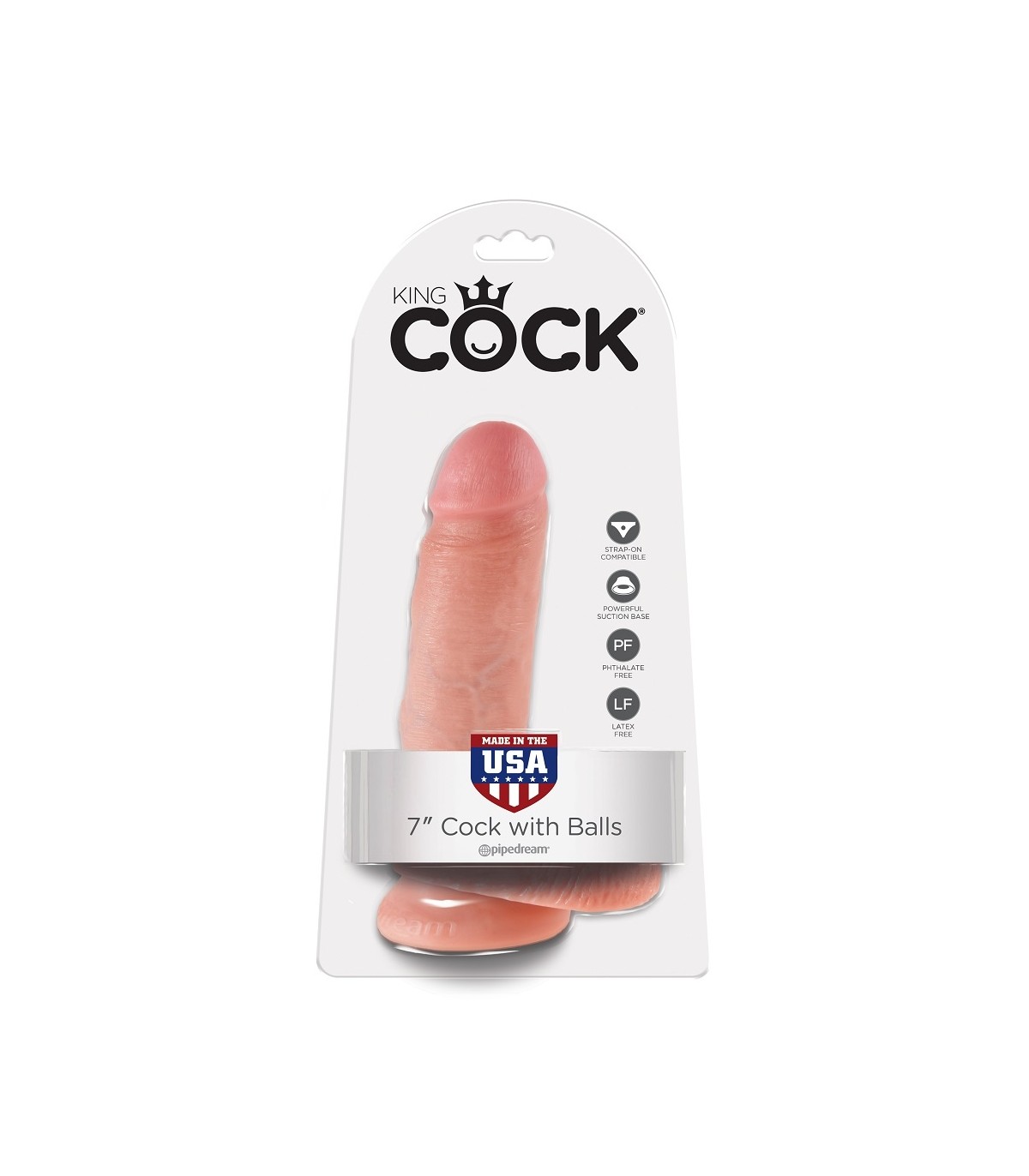 KING COCK PENE REALÍSTICO 7" (18 CM)