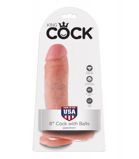 KING COCK PENE REALÍSTICO 8" (20 CM)