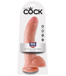 9" COCK WITH BALLS  LIGHT