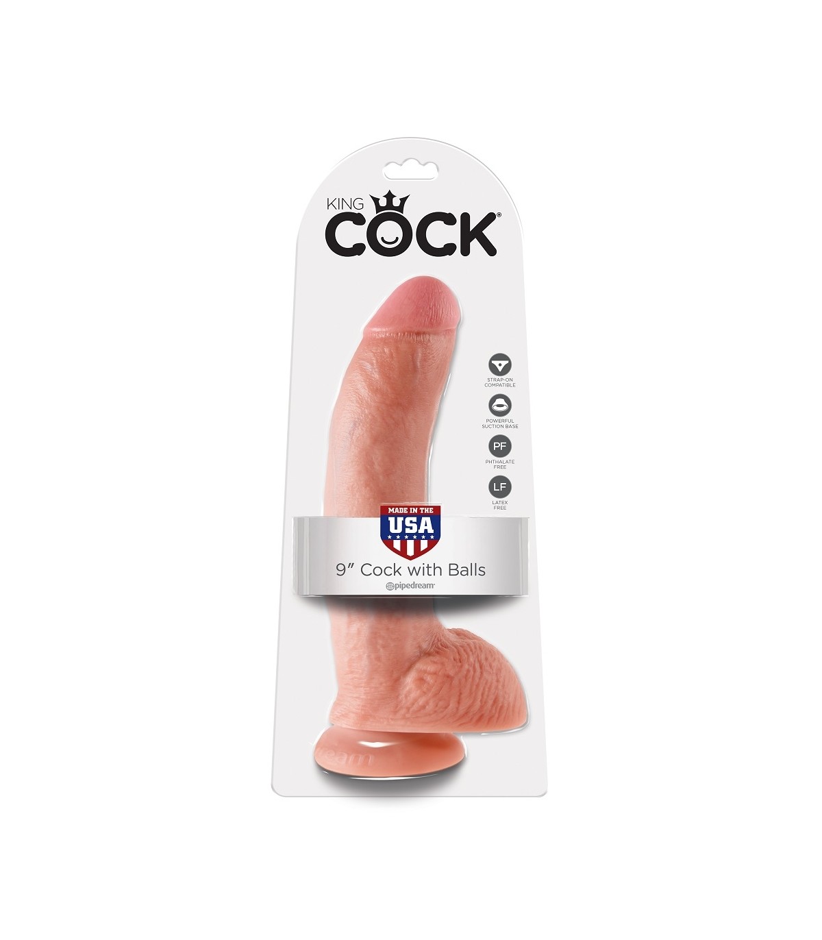 KING COCK PENE REALÍSTICO 9" (23 CM)