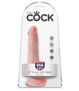 KING COCK PENE REALÍSTICO 6" (15 CM)