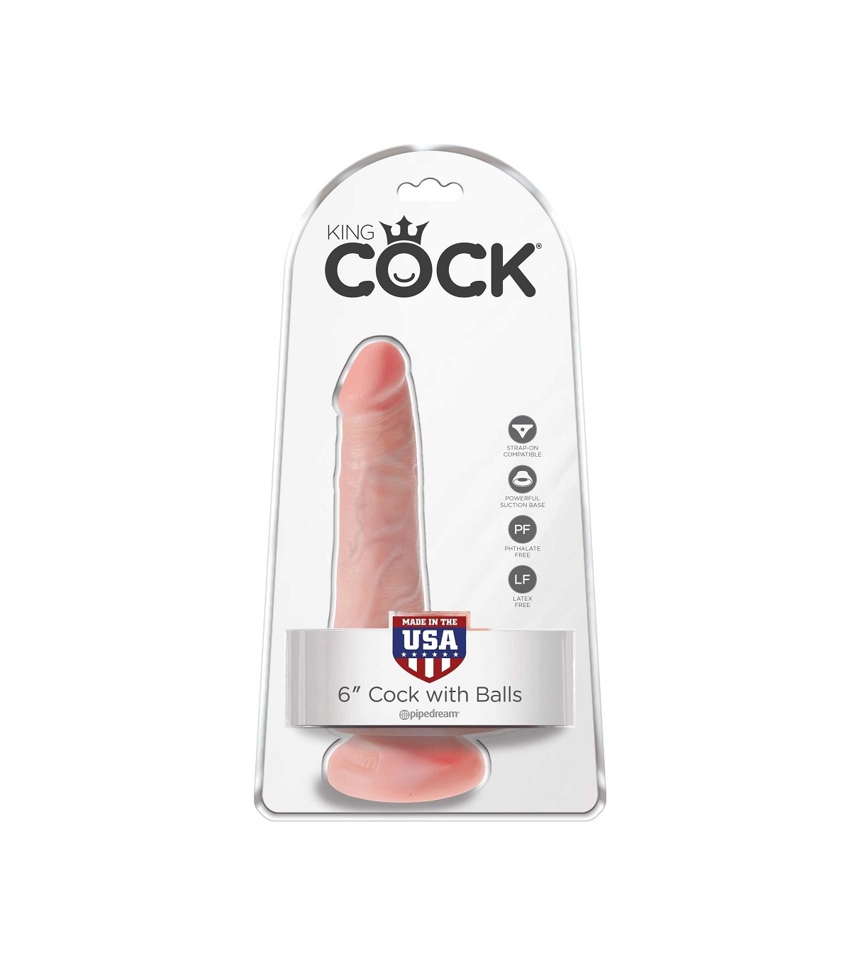 KING COCK PENE REALÍSTICO 6" (15 CM)