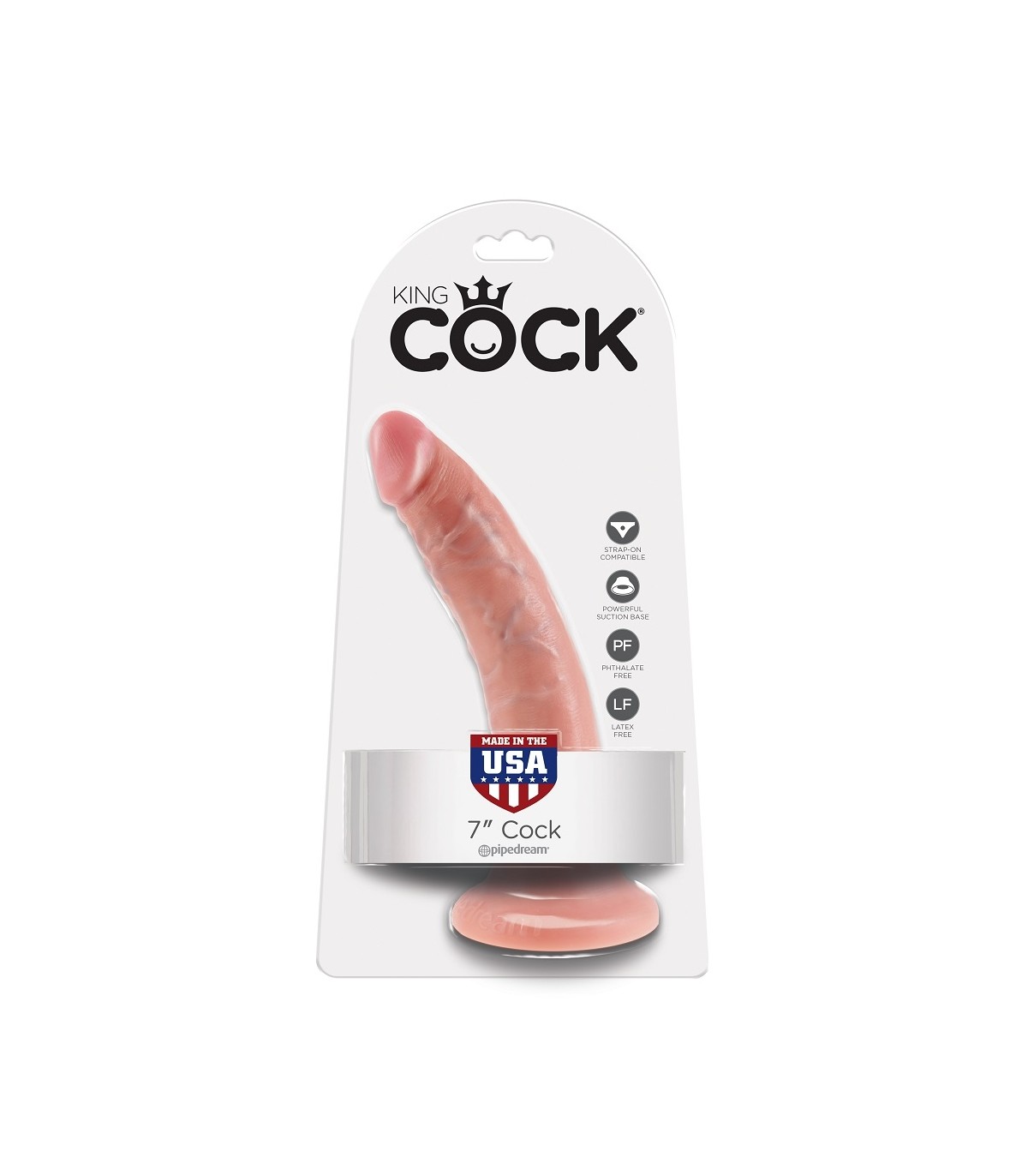 KING COCK PENE REALÍSTICO 7" (18 CM)