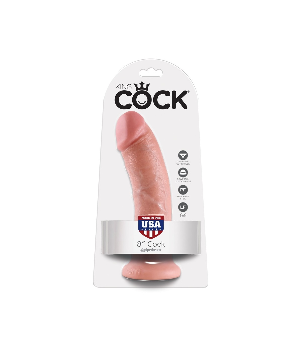 KING COCK PENE REALÍSTICO 8" (20 CM)