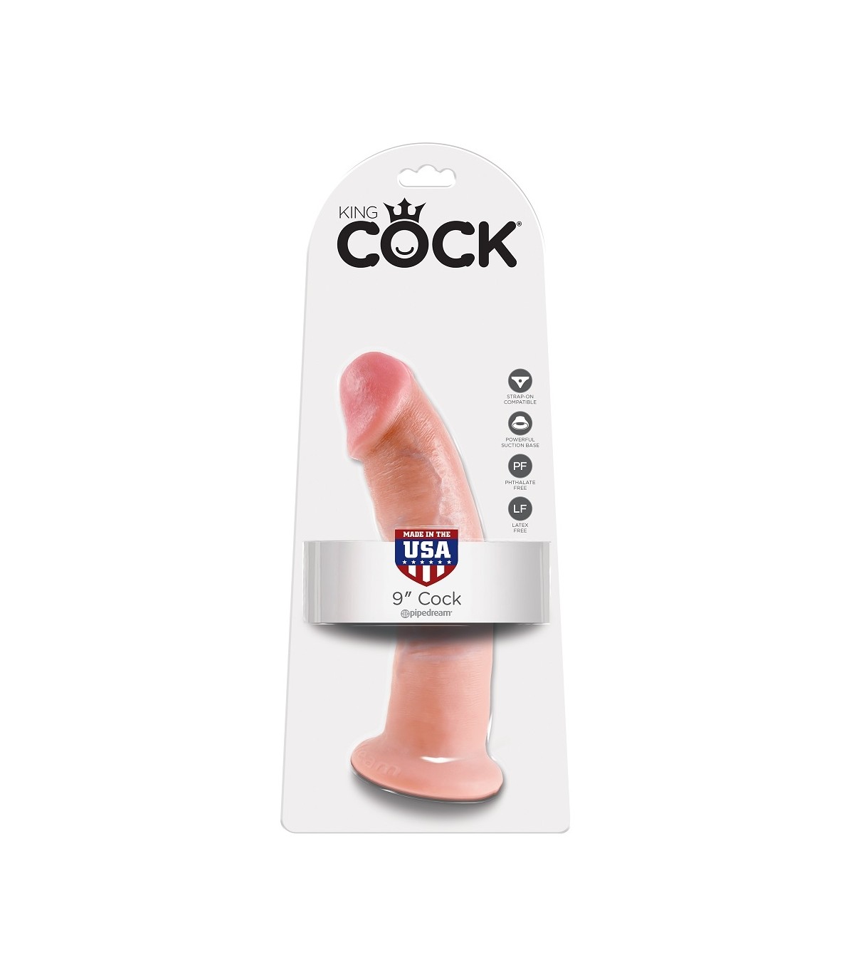 KING COCK PENE REALÍSTICO 9" (23 CM)