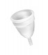 COPA MENSTRUAL SILICONA BLANCA TALLA S