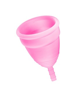 COPA MENSTRUAL SILICONA ROSA TALLA L