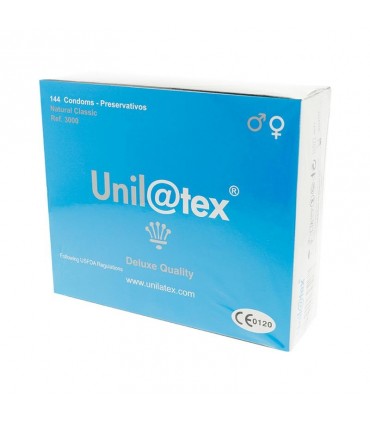 PRESERVATIVOS UNILATEX CAJA 144 UDS. NATURAL