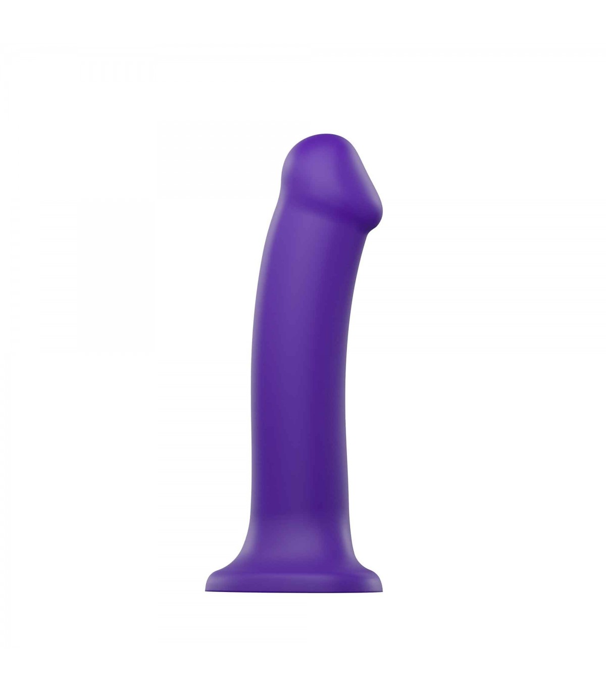 DILDO C/VENTOSA APTO ARNÉS DUAL DENSITY FLEXIBLE VIOLETA XL