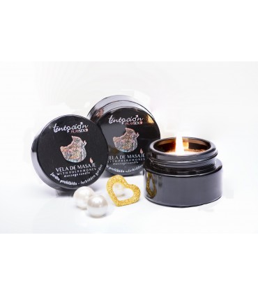 MASSAGE CANDLE WITH PHEROMONES FORBIDDEN GARDEN 20 ML