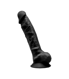 SILEXD DILDO SILICONA MODEL 1 9" NEGRO