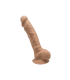 SILEXD SILIKONDILDO MODELL 1 7" KARAMELL