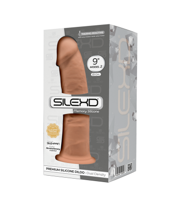SILEXD SILIKONDILDO MODELL 2 9" KARAMELL