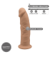 SILEXD SILIKONDILDO MODELL 2 7'5" KARAMELL