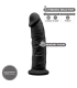 DILDO IN SILICONE SILEXD MODELLO 2 7'5" NERO