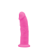 DILDO IN SILICONE SILEXD MODELLO 2 6" ROSA FOSFORESCENTE