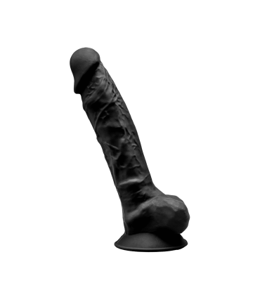 SILEXD DILDO SILICONA MODEL 1 8" NEGRO