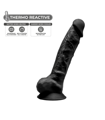 DILDO IN SILICONE SILEXD MODELLO 1 8" NERO
